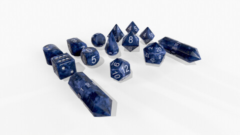 Customizable Dice Set (D2-D20) – Space-Themed