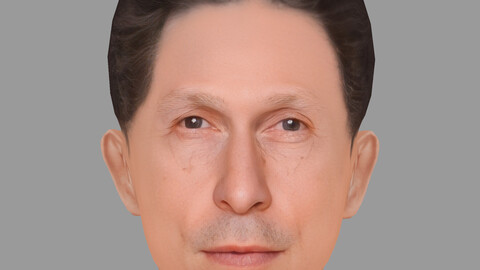 Tim Blake Nelson Head - Low poly head for game