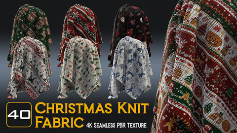 Christmas Knit Fabric