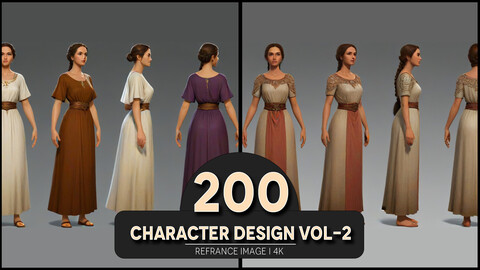 Character Design Vol-2 4K Reference/Concept Images