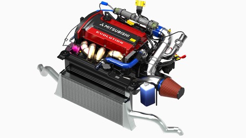 Mitsubishi 4G63T Evolution Inline 4 Engine