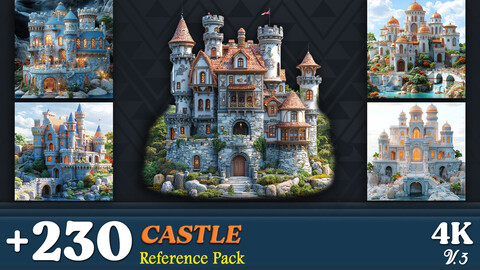 +230 / Castle Reference Pack / Vol.3 / 4K