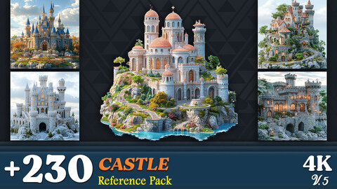 +230 / Castle Reference Pack / Vol.5/ 4K