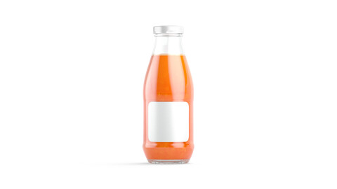 Juice Glass Bottle Carrot - juicy vegetable drink jar