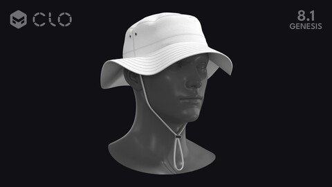 BASIC FISHING HAT / zpac obj fbx highpoly