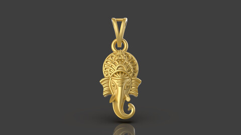 Small Ganpati Pendant - 0042