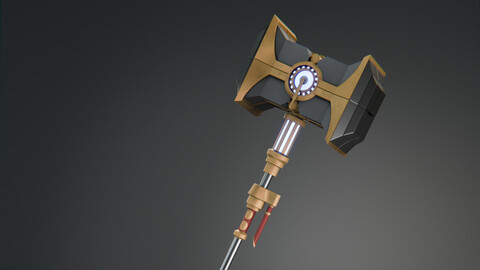 Jayce’s Hammer - 3D asset for cosplay