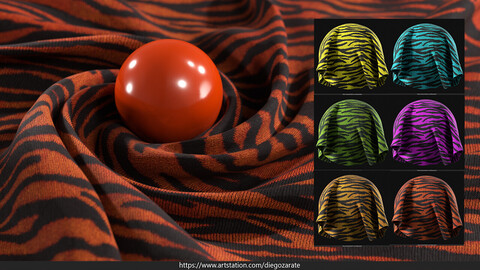 6 KNIT INTERLOCK ANIMAL PRINT PBR TEXTURES