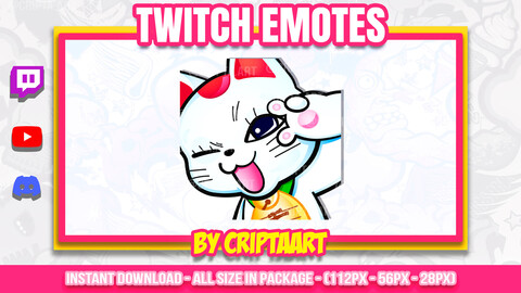 Turbo Granny Twitch Emote, DandaDan Sub Emoji, Cat, Channel Points Anime / Stream Graphics, Discord, Kick, Tiktok, Youtube