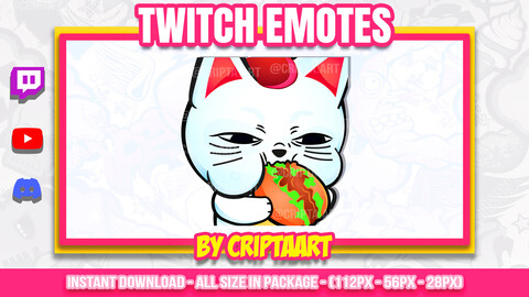 Turbo Granny eating Twitch Emote, DandaDan Sub Emoji, Cat, Channel Points Anime / Stream Graphics, Discord, Kick, Tiktok, Youtube