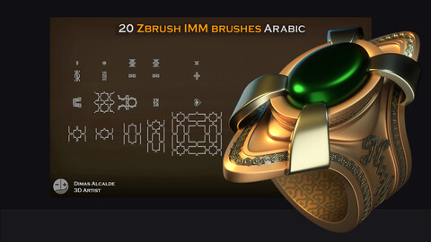 20 Persian and Arabic IMM and Patterns and alphas - Zbrush - Blender - Substance [New]