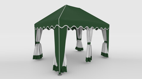 3D Model Gazebo Tent 9 250 cm X 350 cm