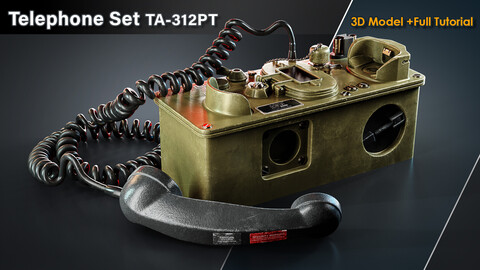 Telephone Set TA-312PT / 3D Model + Full Tutorial