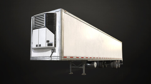 Refrigerated Trailer - Low Poly