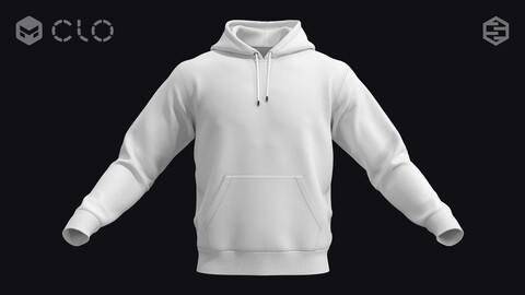 BASIC MALE HOODIE / zprj obj fbx metahuman highpoly