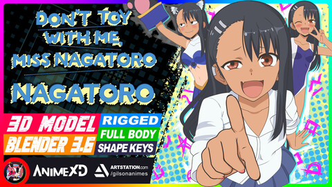 Nagatoro - Don't Toy With Me, Miss Nagatoro - 3D Model Blender