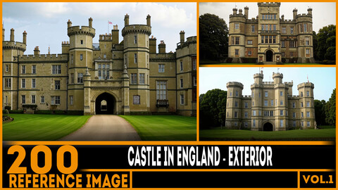 200 ART - Castle in England - Exterior Reference 4K Package vol.1