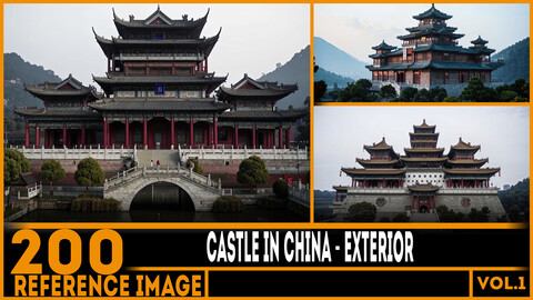 200 ART - Castle in China - Exterior Reference 4K Package vol.1