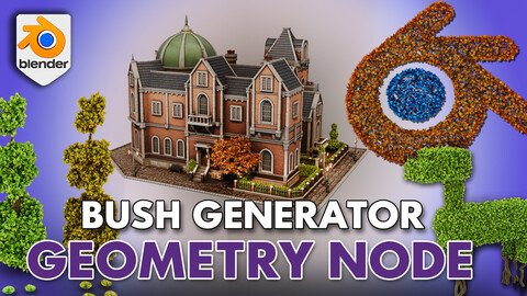 3DT Bush Generator Geometry Node