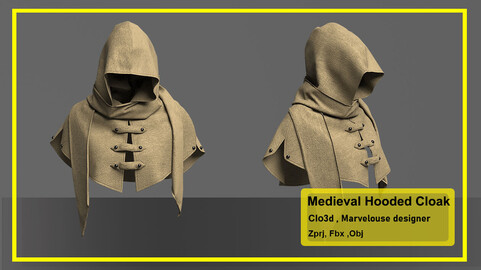 Medieval Hooded Cloak