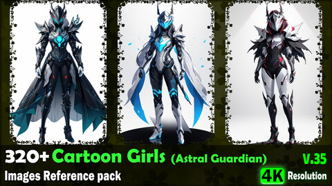 320+ Cartoon Girls (Astral Guardian) Images Reference Pack - 4K Resolution - V.35