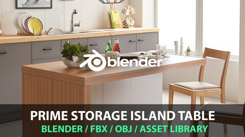 Prime storage island table