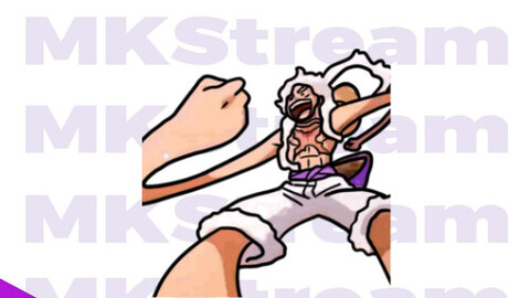 Twitch animated emotes one piece luffy gear 5 nika shock gif