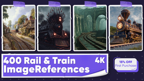 400 Rail And Train Image References - Vol 01