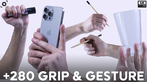 +280 Grip & Gesture References Pictures - Vol 02