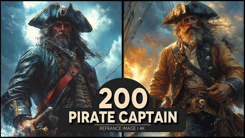 Pirate Captain 4K Reference/Concept Images