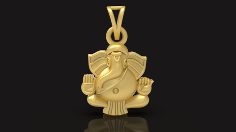 Fancy Ganpati Pendant -0043