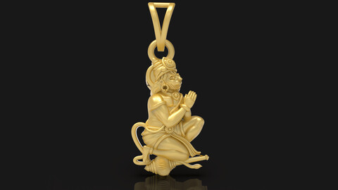 Bajrangbali Pendant - 0044