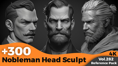 +300 Nobleman Head Sculpt(4k)