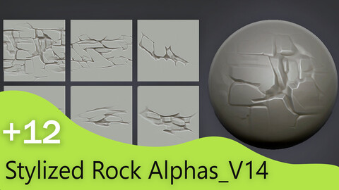 Stylized Rock Alphas_V14