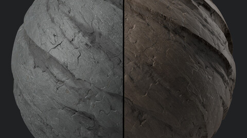 Rock Cliff Materials 03-  Sbsar | PBR | 4K | Seamless