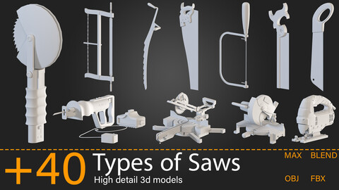 +40-Types of Saws-Kitbash -vol.01