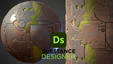 Stylized Fantasy Metal - Substance 3D Designer