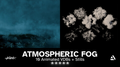 Atmospheric Fog Kit -  10 Animated + Still Ground/Atmospheric Fog VDBs