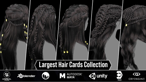 Alma Studio Black Friday Sale - 130 Hair Cards - 90% Discount