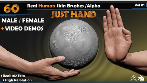 Real Human Skin Brushes /Alpha Vol 01