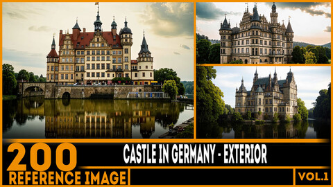 200 ART - Castle in Germany - Exterior Reference 4K Package vol.1