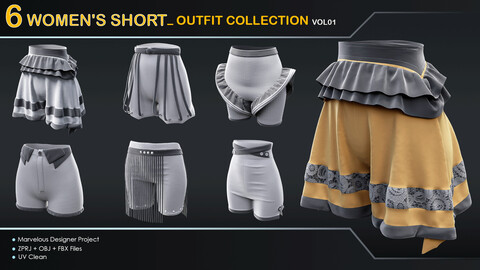 Women's Shorts_ Outfit Collection VOL01