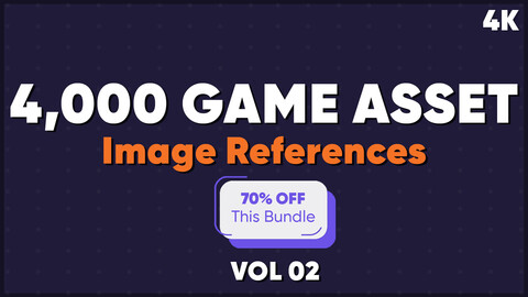 4,000 Game Asset Image References - Vol 02   |MEGA PACK| 70% OFF