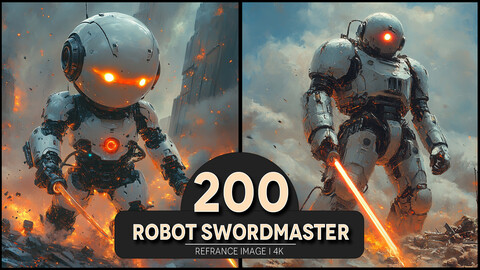 Robot Swordmaster 4K Reference/Concept Images