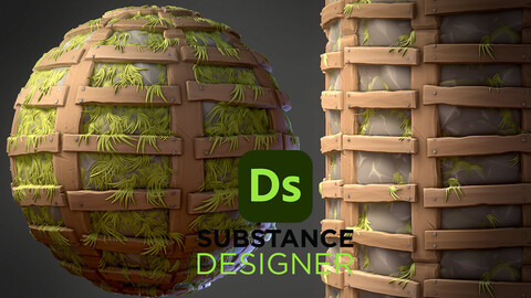 Stylized Retained Rock Wall - Substance 3D Designer