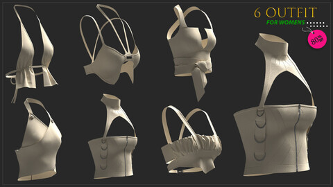 6. Croptop Marvelous & Clo3d / FBX / OBJ