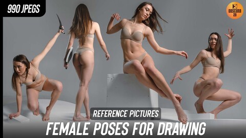 990 Female Poses for Drawing