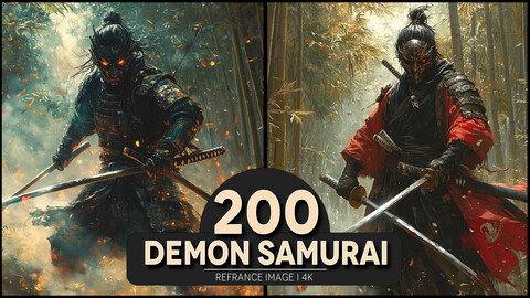 Demon Samurai 4K Reference/Concept Images