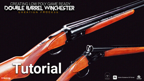 Creating Double Barrell Winchester inside Blender and Substance 3D Painter