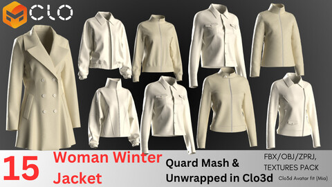 woman winter jacket pack